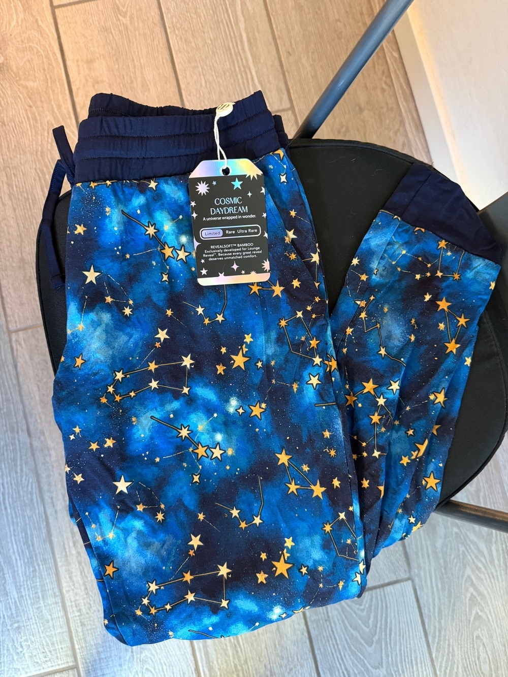 Bomb Party Cosmic Daydream Blue Star-Print Jogger Pants